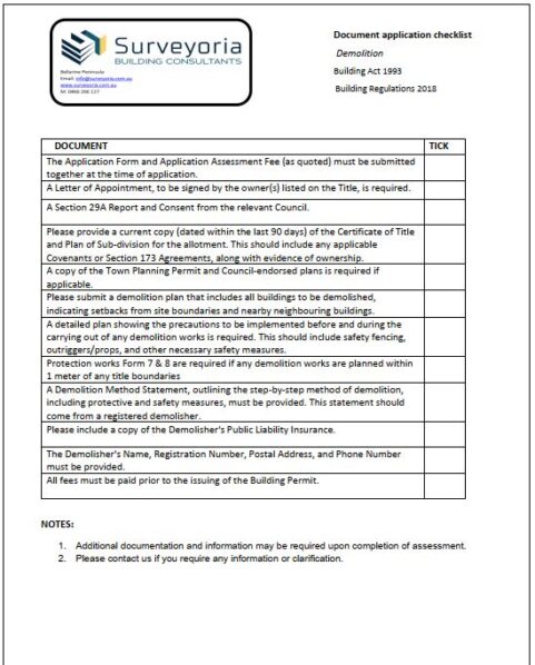 checklist-demolition image