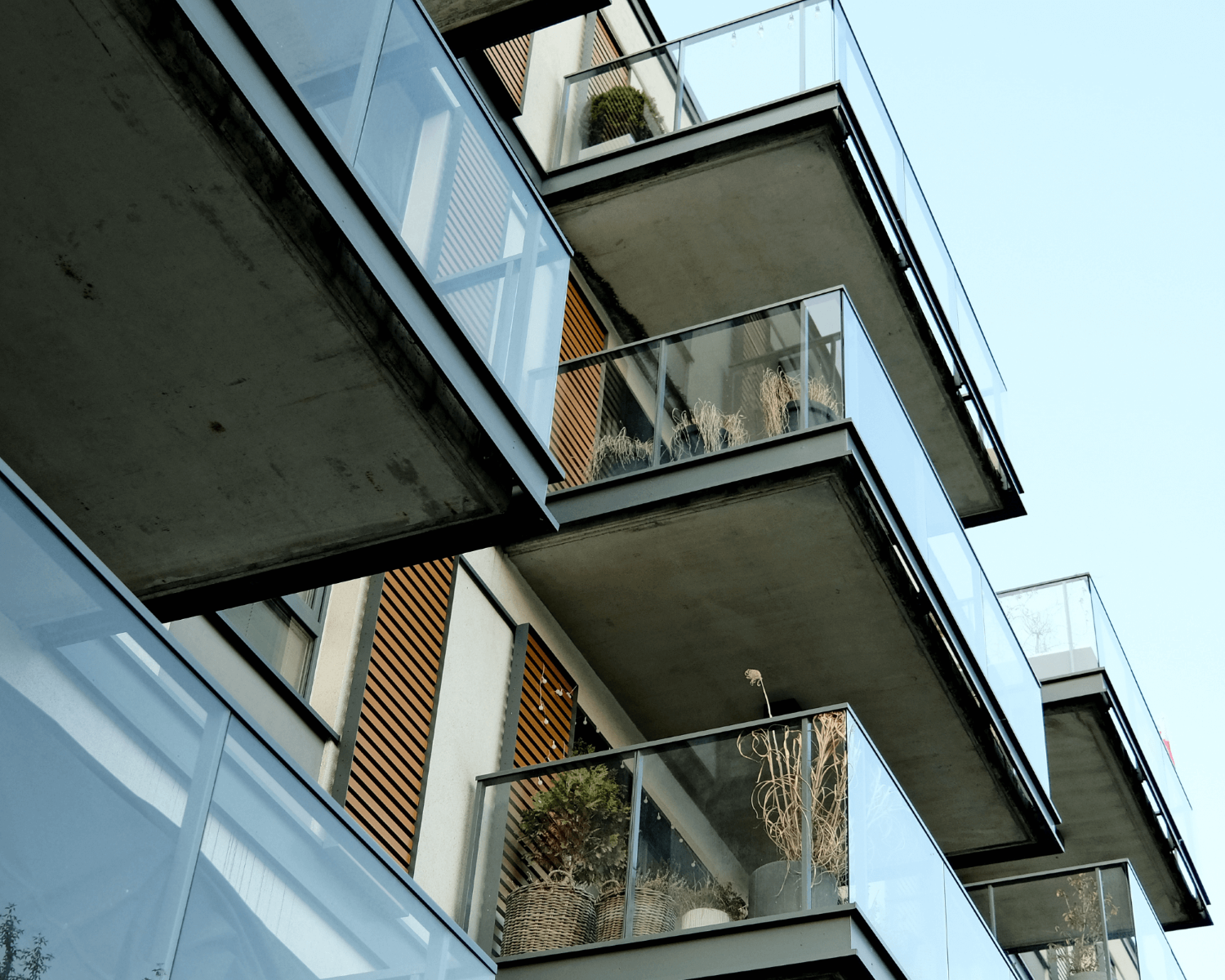 apartment buildings