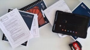 Surveyoria building consultants documents and NCC Volume Two used for building code compliance in Victoria